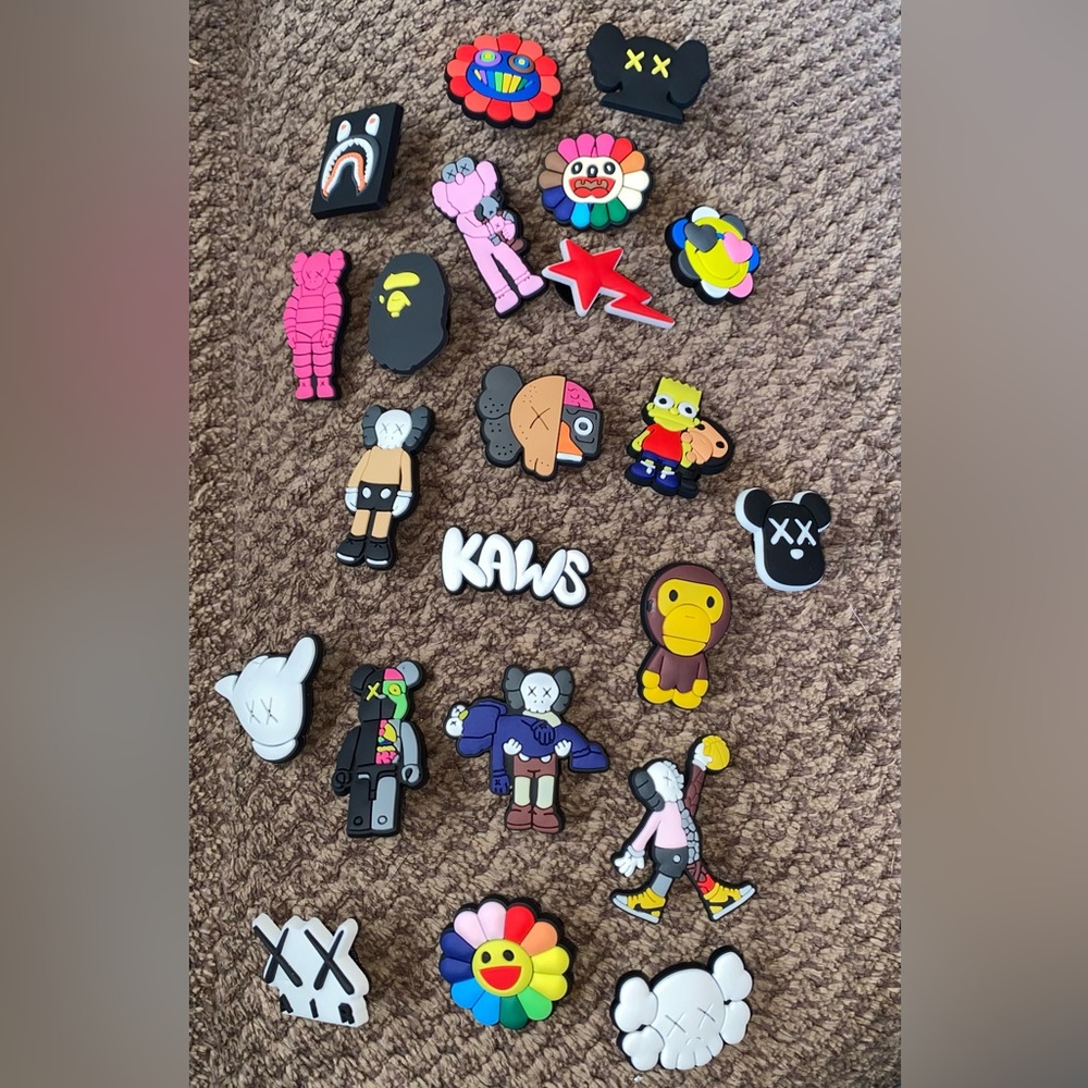 KAWS themed Croc Charms